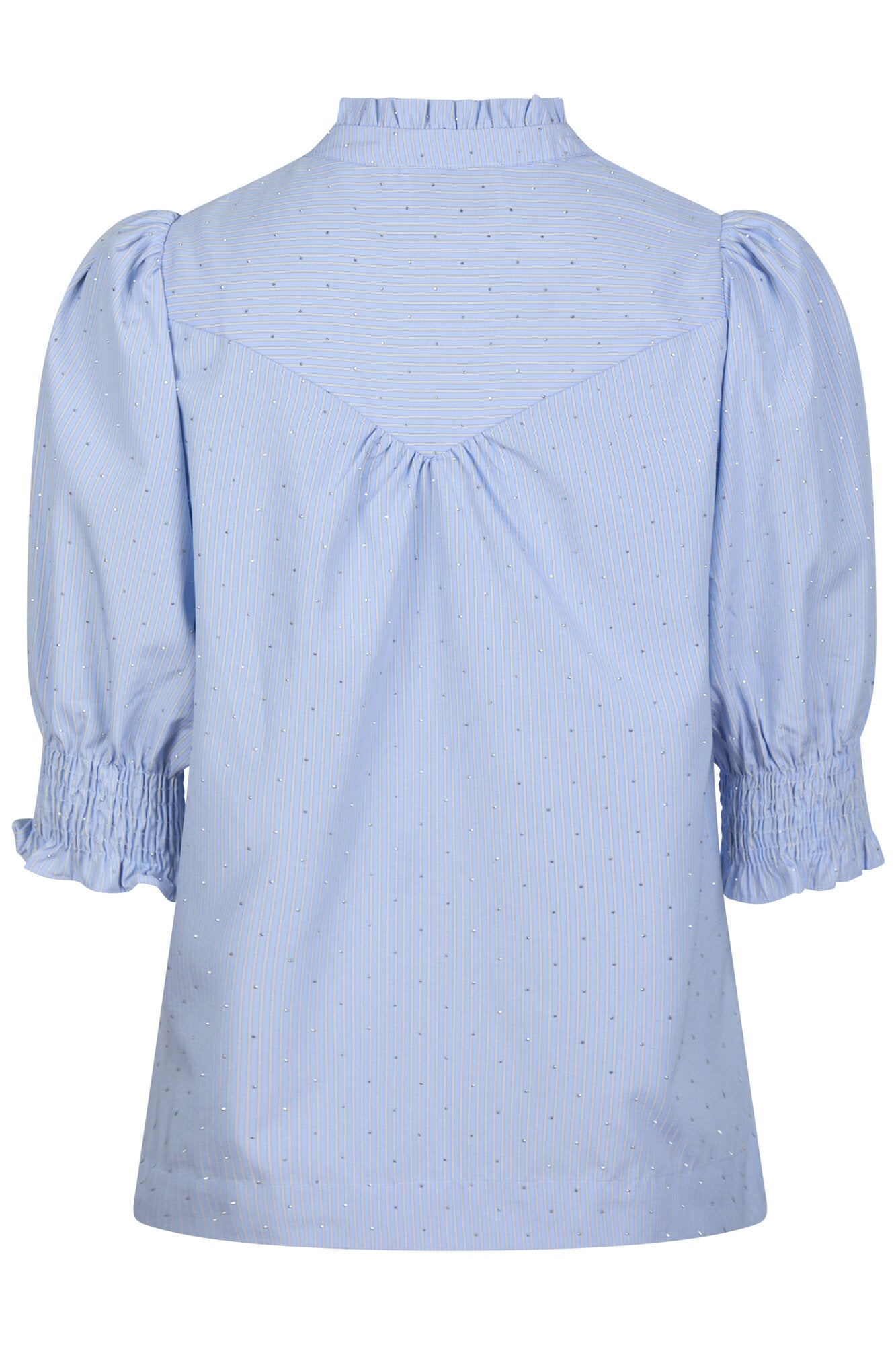Diana Stripy Stone bluse - Light Blue